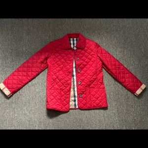 Authentic big kids Burberry quilted jacket